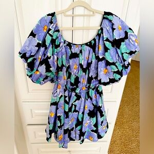 &Merci Puff Sleeve Mini Dress